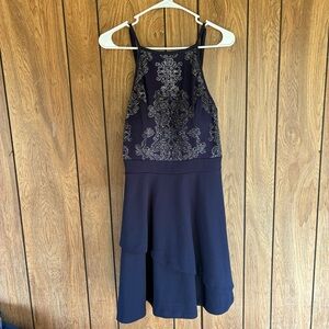 Speechless Size 15 Navy Blue Homecoming Dress Juniors Formal Party Dance Gown